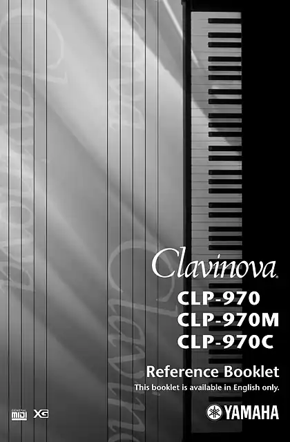 yamaha雅马哈CLP-970_970M_970C Reference Booklet